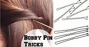 How To : Use Bobby Pins And Hair Pins Correctly So They Are Not Seen/ Easy Tips & Tricks