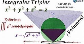 Cálculo de volumen entre una esfera fuera del origen y un cono | Esféricas | LARSON 14.7