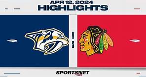 NHL Highlights | Predators vs. Blackhawks - April 12, 2024