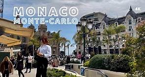 Monaco, Monte-Carlo 🇲🇨 April 2023- 4K HDR Walking Tour