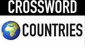 Crossword Puzzles with Answers #8 (13 Countries of the World) | Guess the Country Trivia Quiz