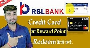 RBL Credit Card Reward Point Redeem | How to Redeem RBL Credit Card Points | rbl rewards redeem