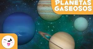 PLANETAS GASEOSOS - El Sistema Solar para niños - Recopilación