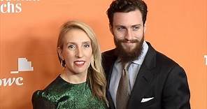 Aaron Taylor-Johnson with his wife Sam 2017 TrevorLIVE LA Gala Red Carpet