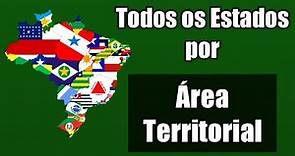 Os Maiores Estados do Brasil (Área Territorial)