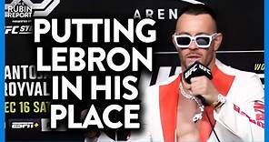 UFC's Colby Covington Makes Press Go Silent w/ His Relentless Attack on LeBron James