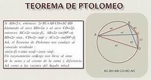 Teorema de Ptolomeo