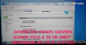 How to download Canon IR Series Printer Driver