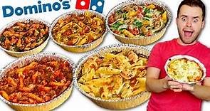 Trying Domino's FULL Pasta Menu! Which Is The Best? - Fast Food Review!