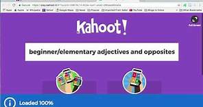 How to sign up to Kahoot.