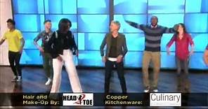 Michelle Obama shows off dance moves on Ellen