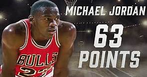 Michael Jordan's record-setting 63-point playoff performance | NBA Highlights
