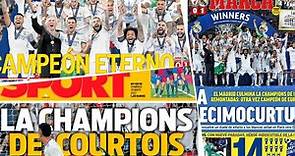 Real Madrid, campeón y así abrieron portadas de los diarios deportivos el domingo