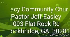 Pastor Jeff Easley Legacy Community... - Ministry for Life