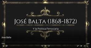 José Balta (1868-1872) , Política Ferroviaria