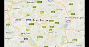map of Manchester England