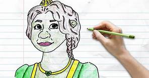Learn to Draw Princess Fiona | Draw Shrek Movie Characters | Pocket Preschool