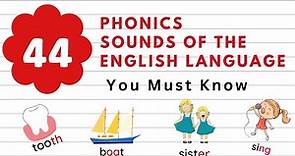 44 Phonics Sounds (Phonemes) of the English Language You Must Know