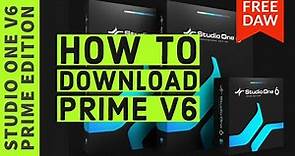 Download & Install Studio One V6 Prime FREE DAW