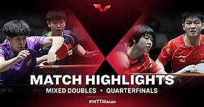 Wang Chuqin/Sun Yingsha vs Kuai Man/Fan Zhendong | XD | WTT Macao 2021 (QF)