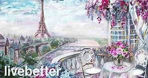 Кафе Париж романтическая французская романтическая традиционная инструментальная музыка,
