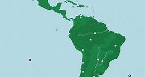 🥇▷ 【 Mapa físico de América del Sur 】 ✔️