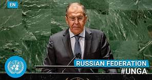 🇷🇺 Russian Federation - Minister of Foreign Affairs Addresses United Nations General Debate (EN)