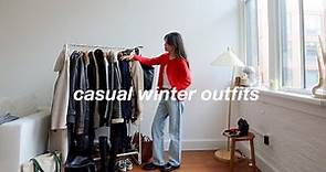 CASUAL WINTER OUTFITS 🧸 | cozy and warm winter looks