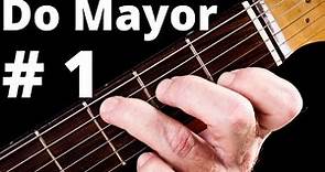 Como Tocar Acorde De { Do Mayor } Con Guitarra Acustica Tutorial { Acorde # 1