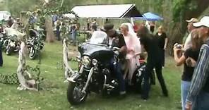 Harley Davidson Motorcycle themed biker wedding