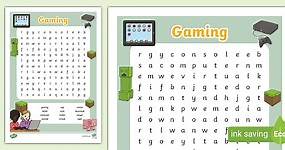 KS1 Gaming Word Search