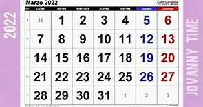 Calendario - Marzo 2022