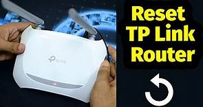 How to Reset TP Link Router