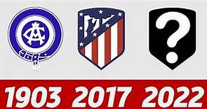 La Evolución del Logo del Atlético de Madrid | Todos los Emblemas de fútbol del Atlético de Madrid