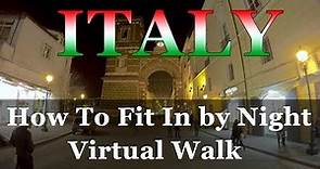 Aversa, Italy Night Walk - 4K