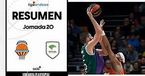 Valencia Basket - Unicaja (63-83) RESUMEN | Liga Endesa 2023-24