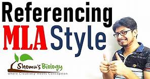 MLA reference format tutorial | MLA style referencing tutorial