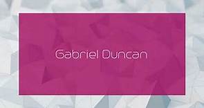 Gabriel Duncan - appearance
