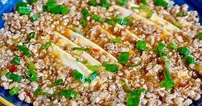 下饭神器🍚超级好吃的肉末蒸嫩豆腐‼️Super delicious steamed tofu with minced meat🍚‼️