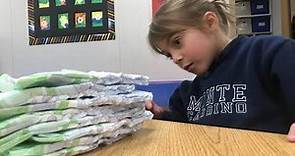Monte Cassino Collects Diapers during Catholic Schools Week