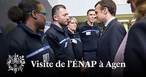 Visite de l'École Nationale d'Administration Pénitentiaire à Agen | Emmanuel Macron