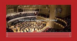 Welcome to Symphony Center