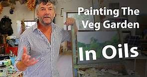 How to paint a Garden In Oils