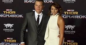 Matt Damon and Luciana Barroso "Thor: Ragnarok" World Premiere Red Carpet