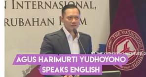 Agus Harimurti Yudhoyono Speaks English
