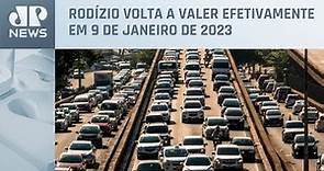 São Paulo suspende rodízio de carros a partir desta segunda-feira (26)
