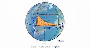 Comprende los conceptos del Ecuador, los meridianos y los paralelos en la esfera terrestre.