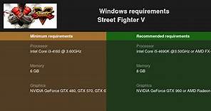 Street Fighter V System Requirements — Can I Run Street Fighter V on My PC?
