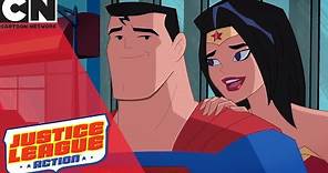Justice League Action | Superman and Wonder Woman Are Dating | Cartoon Network UK 🇬🇧