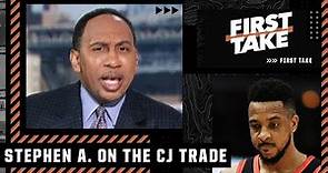 Why Stephen A. is ‘DISGUSTED’ with CJ McCollum’s trade to the Pelicans | First Take